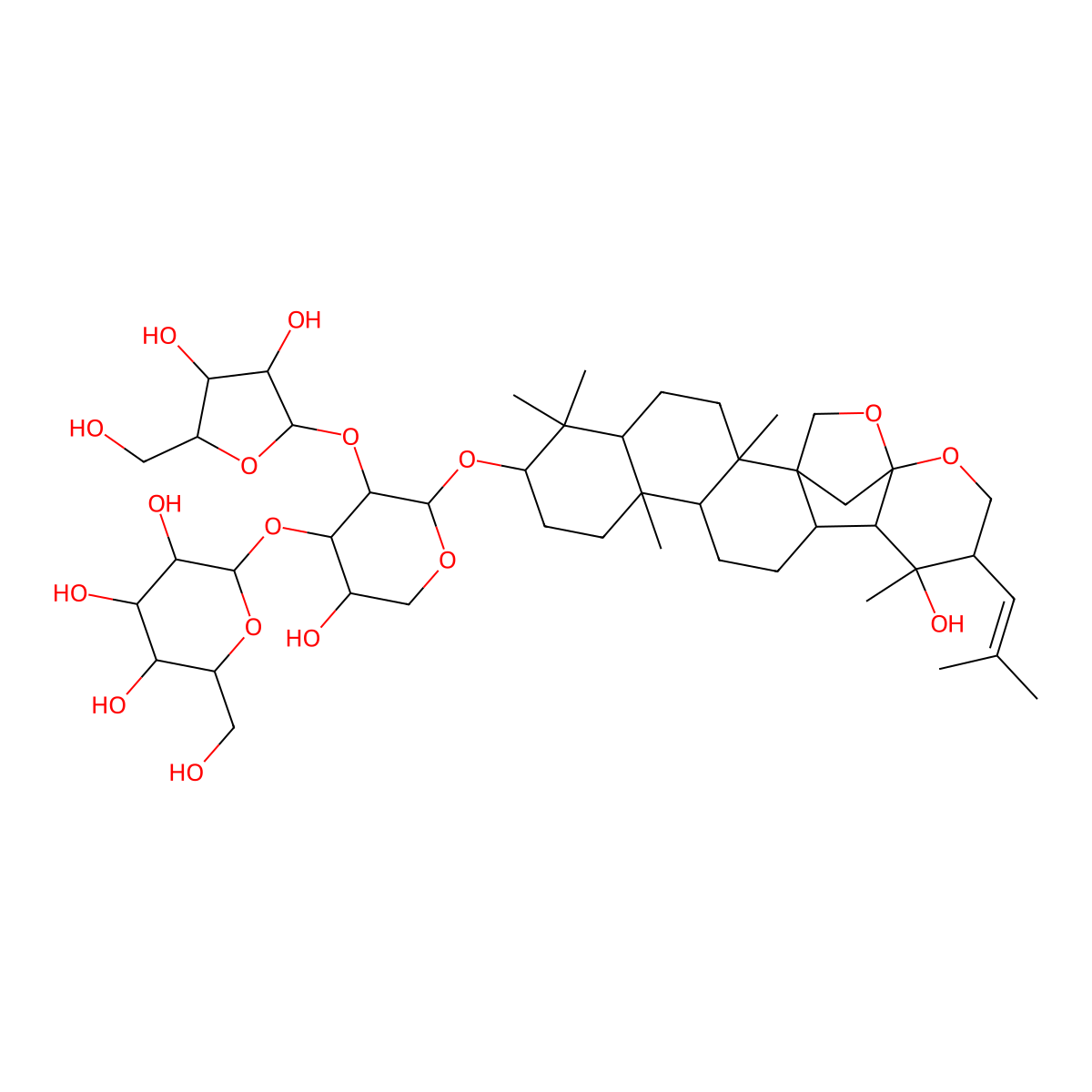 Bascopasaponin C molecular structure, CAS 178064-13-6