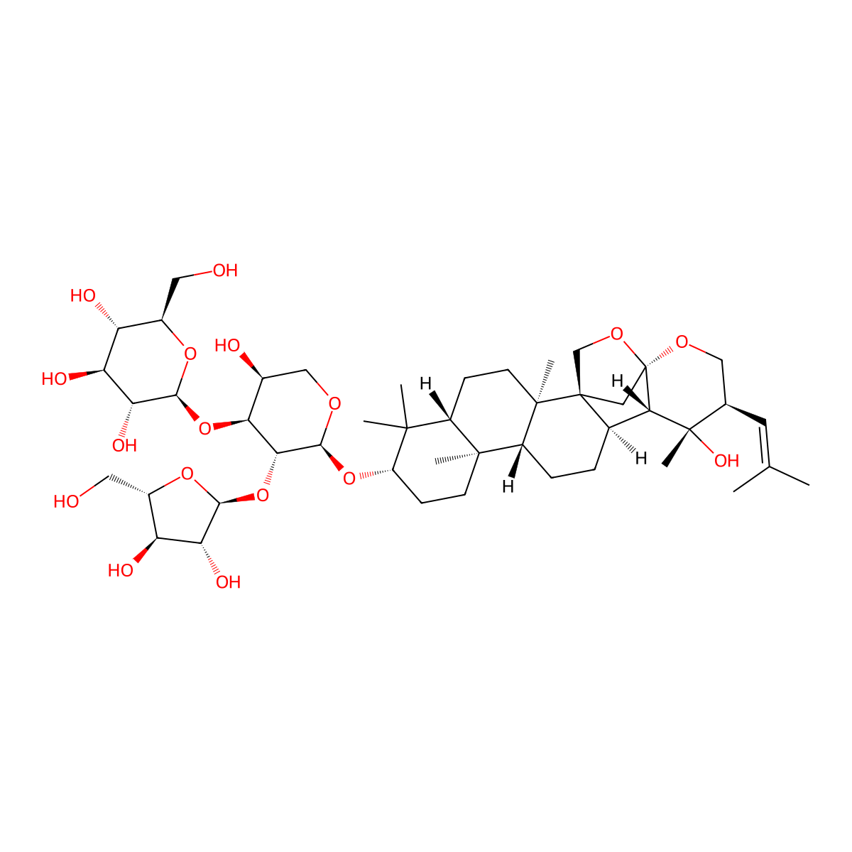 Bascopasaponin C molecular structure, CAS 178064-13-6
