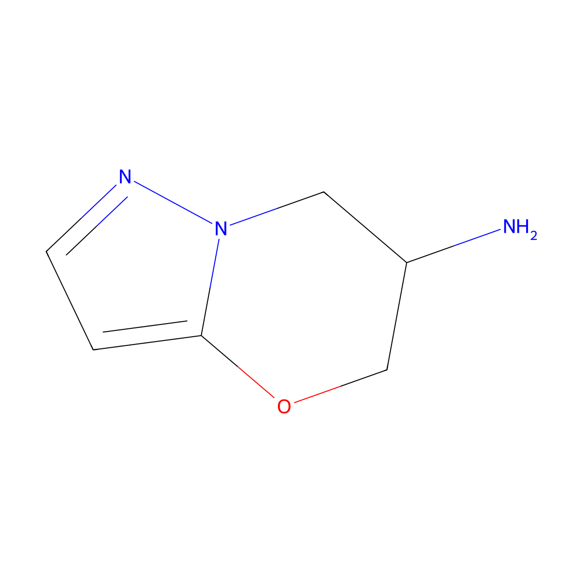 5H-Pyrazolo[5,1-b][1,3]oxazin-6-amine, 6,7-dihydro- molecular structure, CAS 1780640-79-0