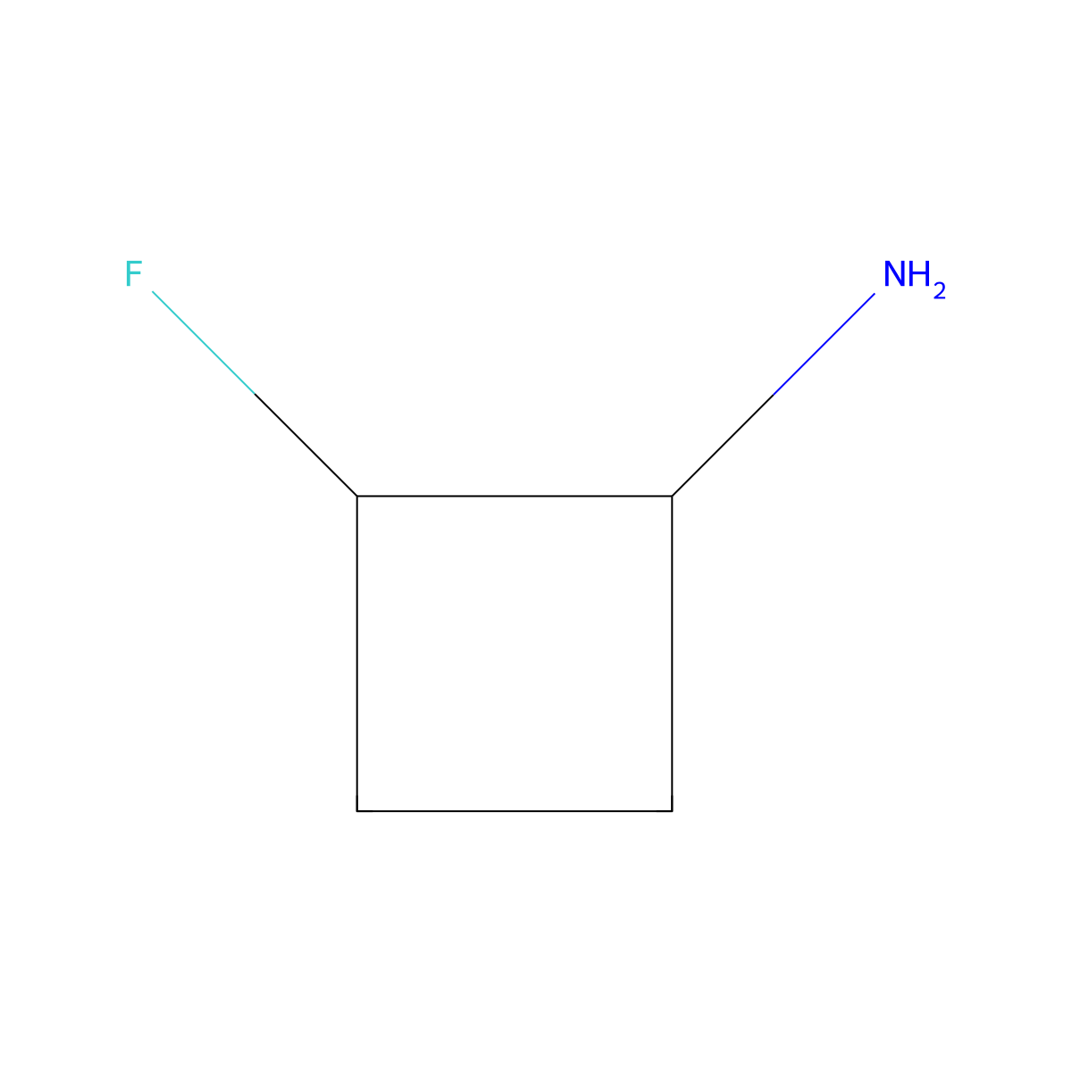 2-Fluorocyclobutan-1-amine molecular structure, CAS 1780651-85-5