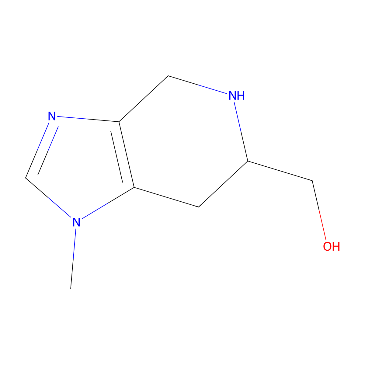 (1-Methyl-4,5,6,7-tetrahydro-1H-imidazo[4,5-c]pyridin-6-yl)methanol molecular structure, CAS 1780652-32-5
