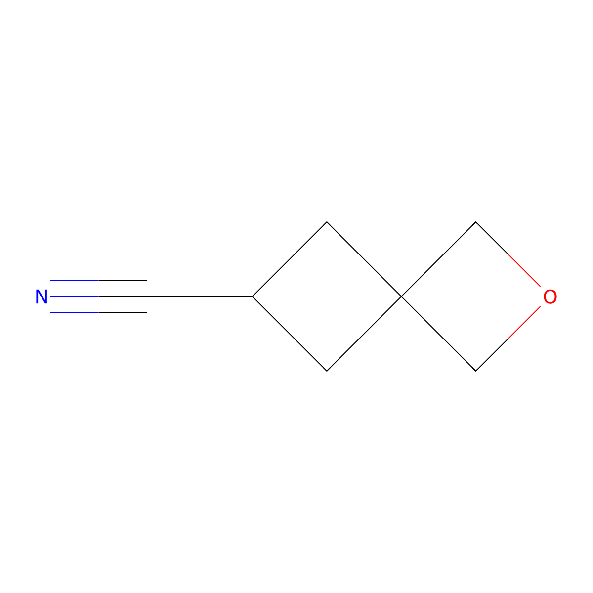 2-Oxaspiro[3.3]heptane-6-carbonitrile molecular structure, CAS 1780652-33-6
