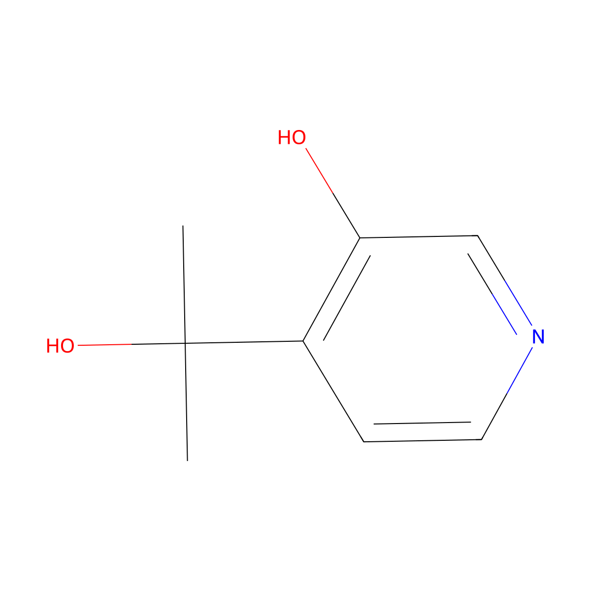 4-(2-Hydroxypropan-2-yl)pyridin-3-ol molecular structure, CAS 1780654-69-4