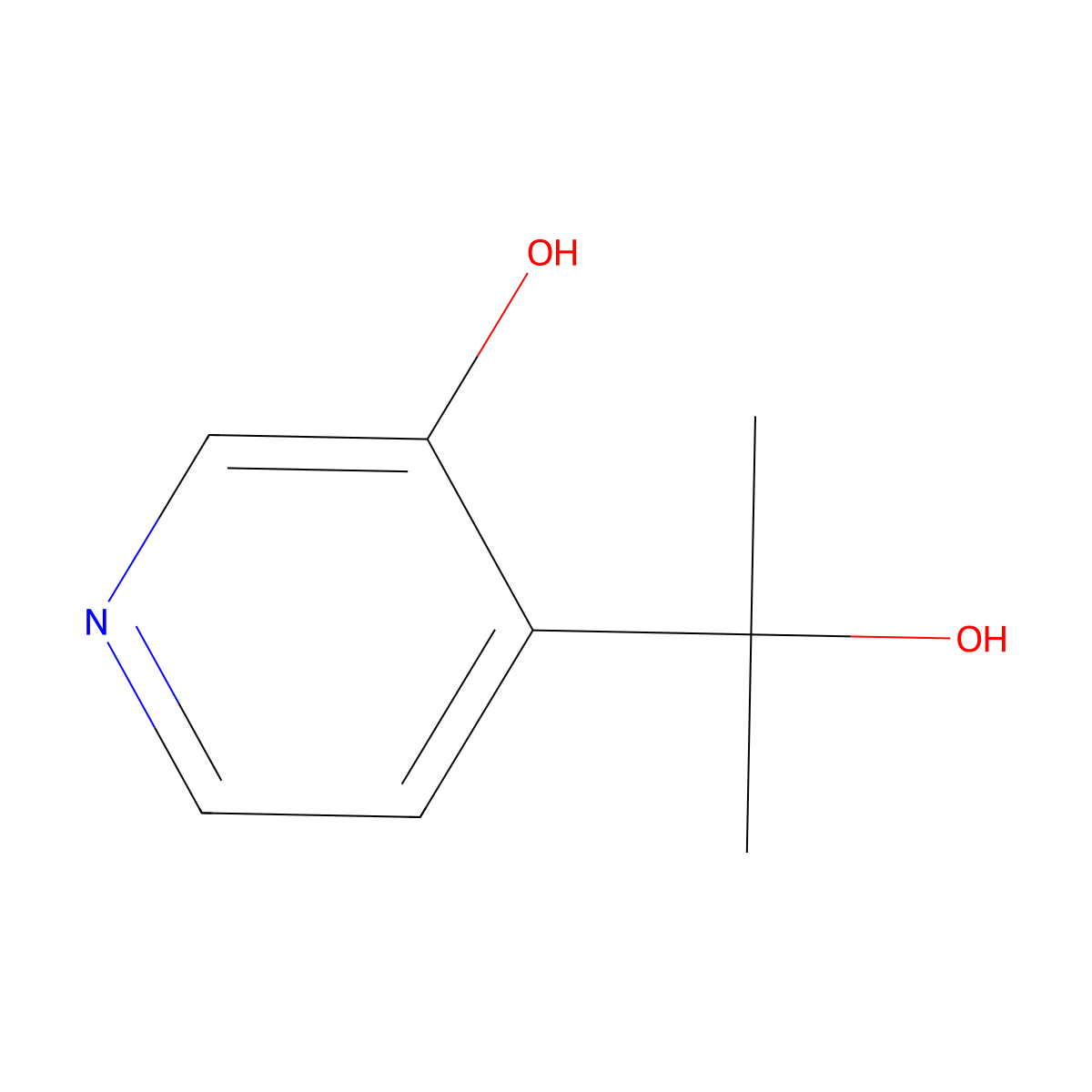 4-(2-Hydroxypropan-2-yl)pyridin-3-ol molecular structure, CAS 1780654-69-4