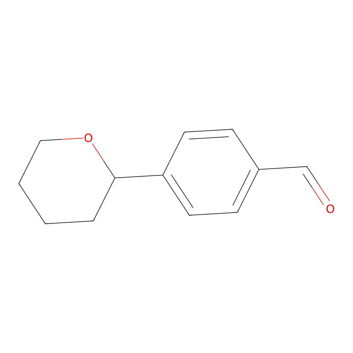 4-(Oxan-2-yl)benzaldehyde molecular structure, CAS 1780657-84-2