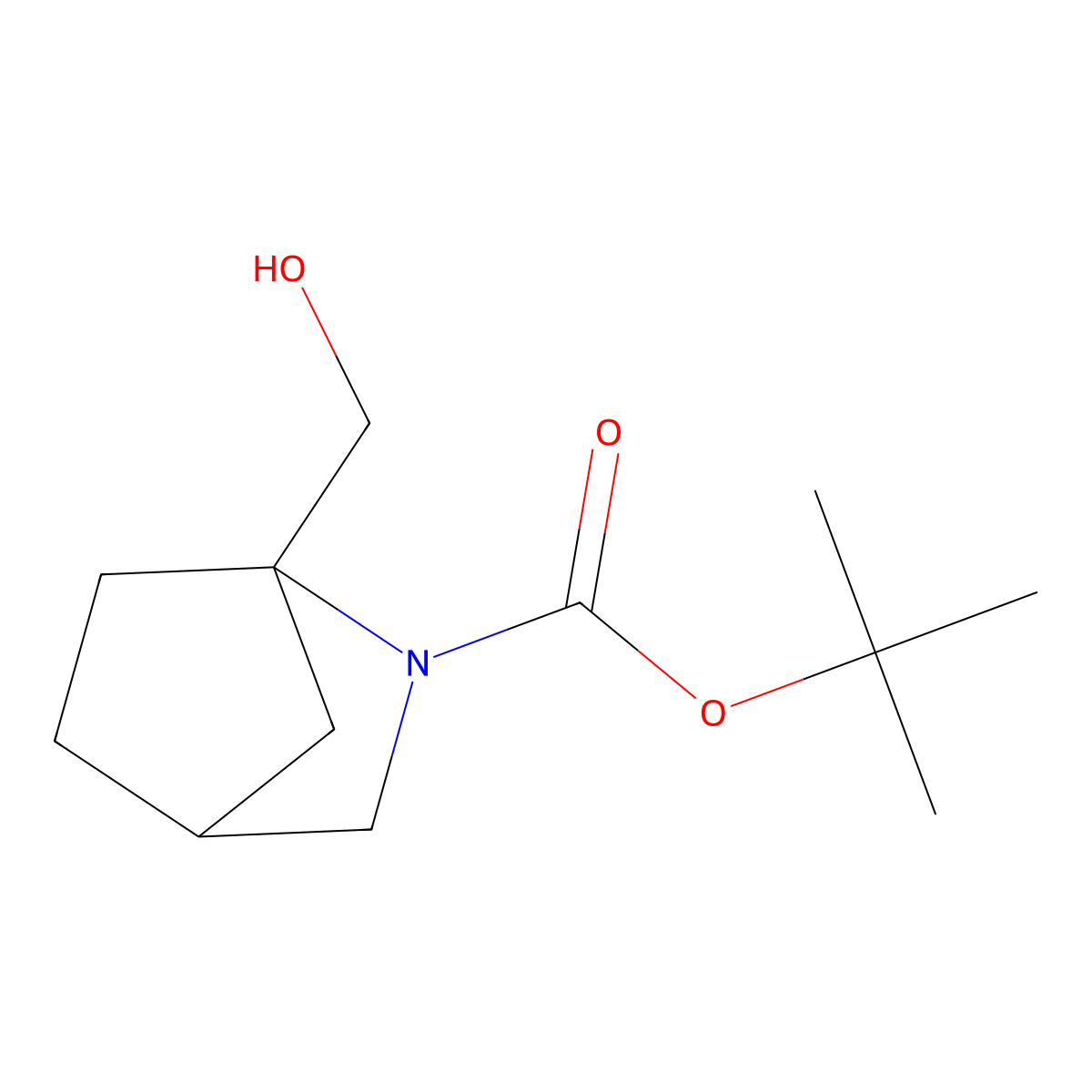 Tert-butyl 1-(hydroxymethyl)-2-azabicyclo[2.2.1]heptane-2-carboxylate molecular structure, CAS 1780679-52-8
