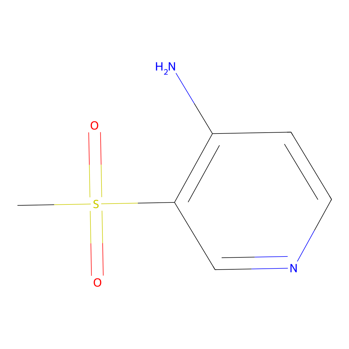 3-Methanesulfonylpyridin-4-amine molecular structure, CAS 1780687-87-7