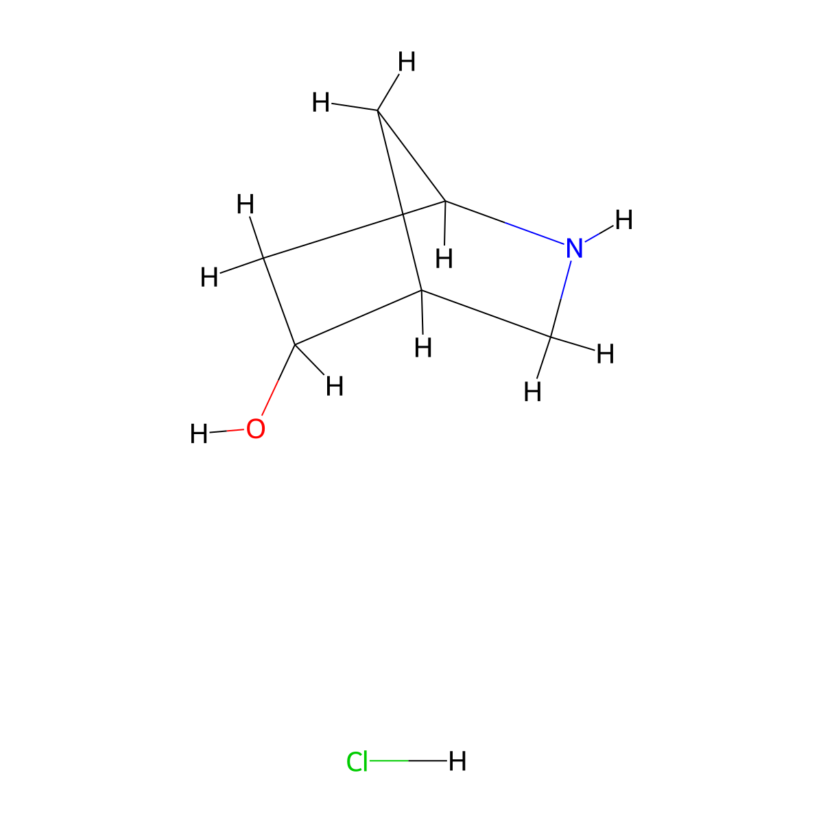 2-Azabicyclo[2.2.1]heptan-5-ol hydrochloride molecular structure, CAS 1780693-48-2