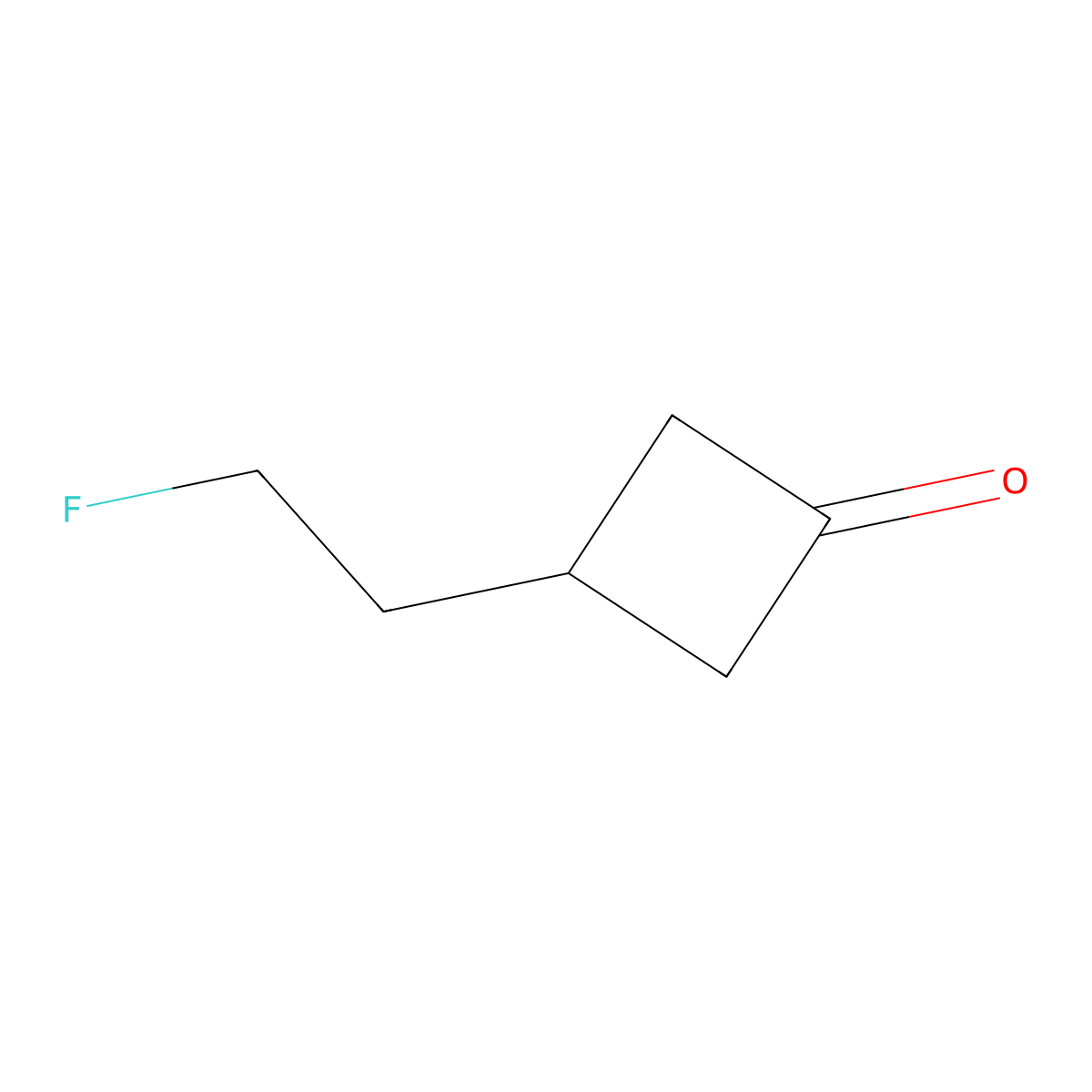 3-(2-Fluoroethyl)cyclobutan-1-one molecular structure, CAS 1780699-20-8