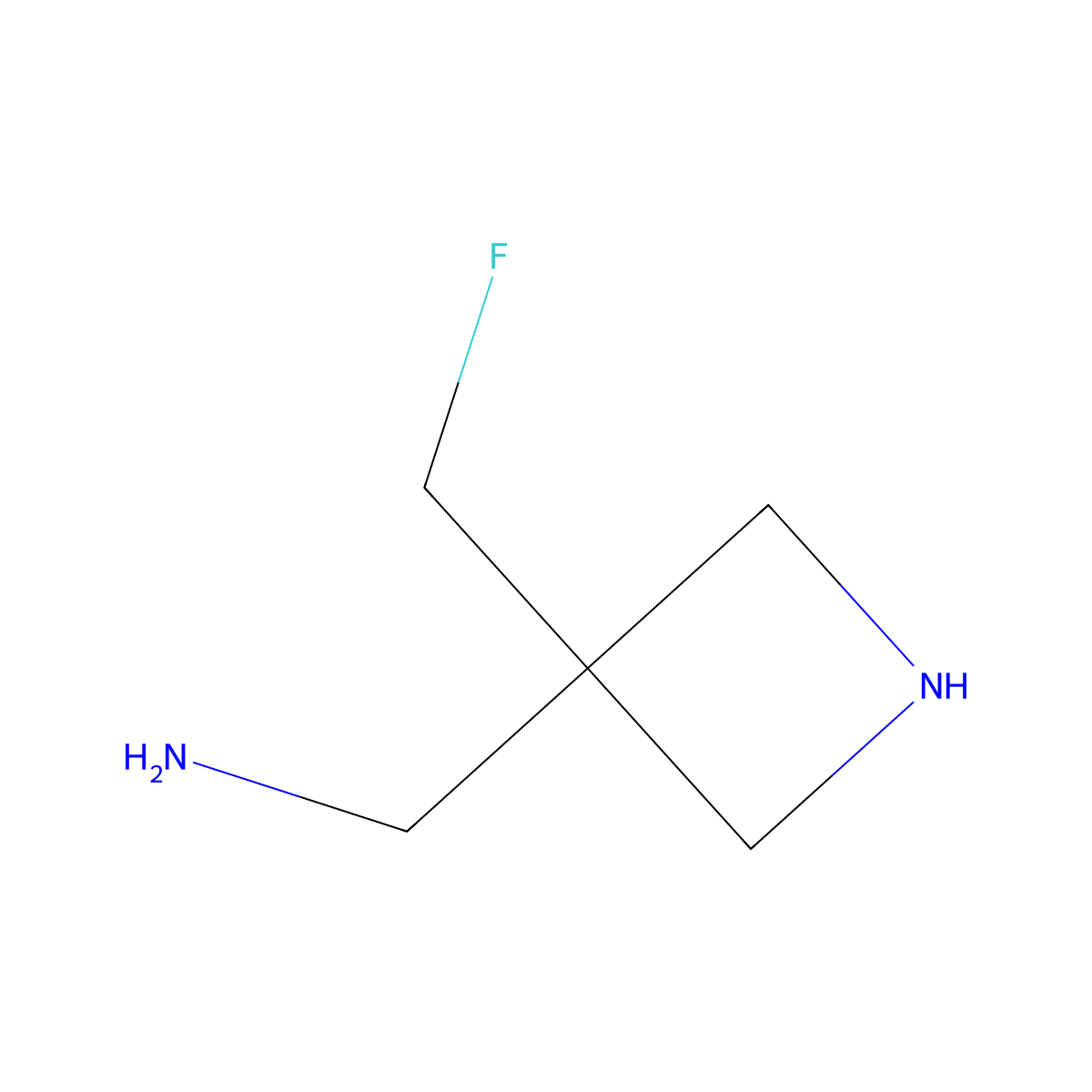 1-[3-(Fluoromethyl)azetidin-3-yl]methanamine molecular structure, CAS 1780699-49-1