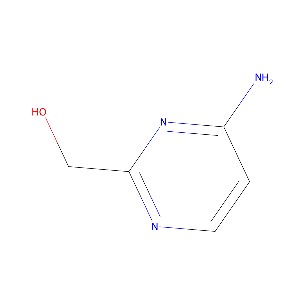 (4-Aminopyrimidin-2-yl)methanol molecular structure, CAS 1780700-09-5