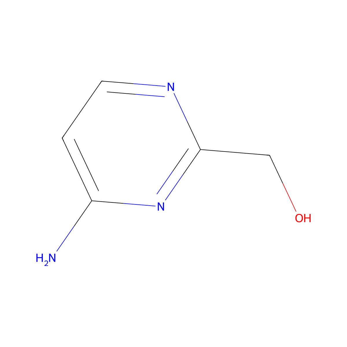 (4-Aminopyrimidin-2-yl)methanol molecular structure, CAS 1780700-09-5