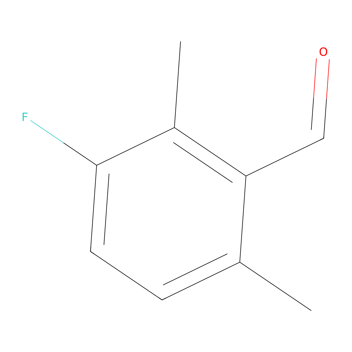 3-Fluoro-2,6-dimethylbenzaldehyde molecular structure, CAS 1780701-72-5