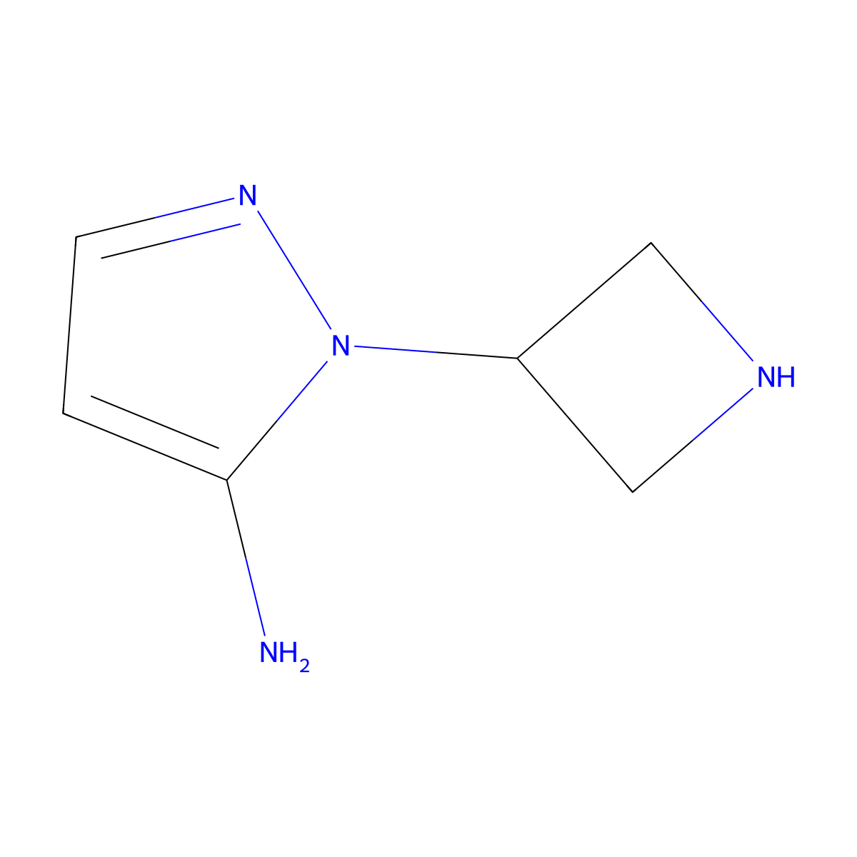 1-(azetidin-3-yl)-1H-pyrazol-5-amine molecular structure, CAS 1780708-65-7