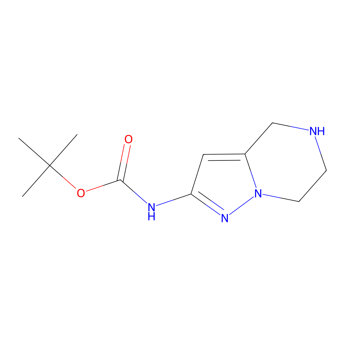 tert-Butyl N-{4H,5H,6H,7H-pyrazolo[1,5-a]pyrazin-2-yl}carbamate molecular structure, CAS 1780717-11-4