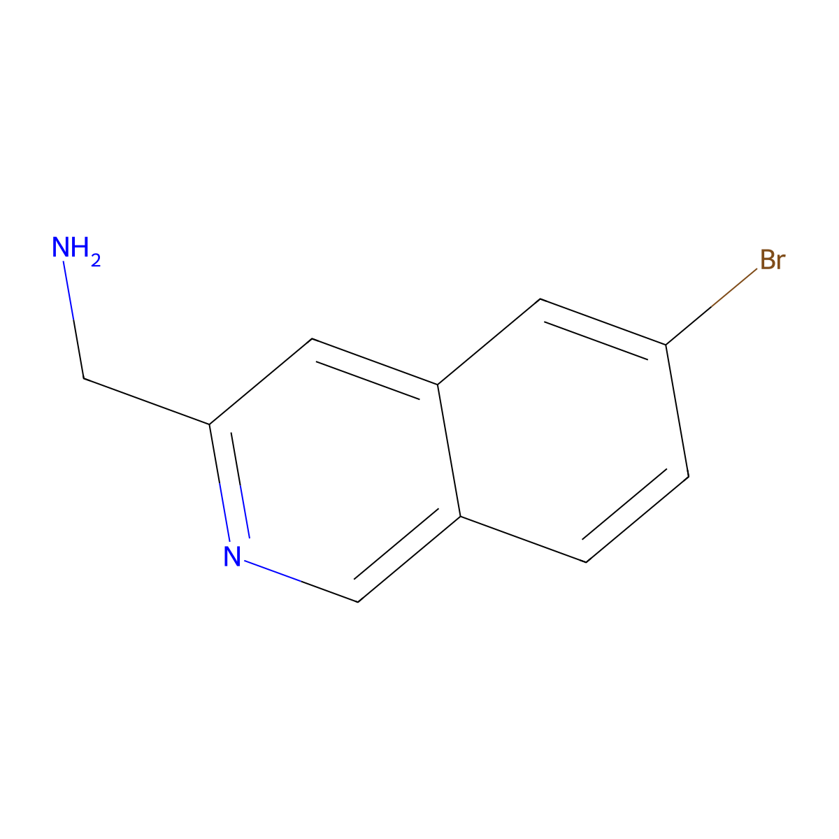 1-(6-Bromoisoquinolin-3-yl)methanamine molecular structure, CAS 1780722-74-8