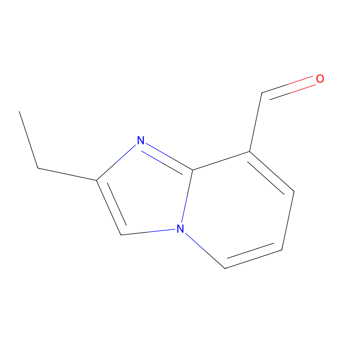 2-Ethylimidazo[1,2-a]pyridine-8-carbaldehyde molecular structure, CAS 1780725-37-2
