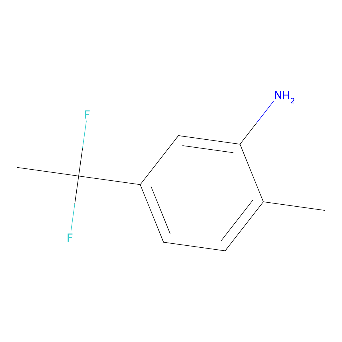 5-(1,1-Difluoroethyl)-2-methylaniline molecular structure, CAS 1780731-46-5