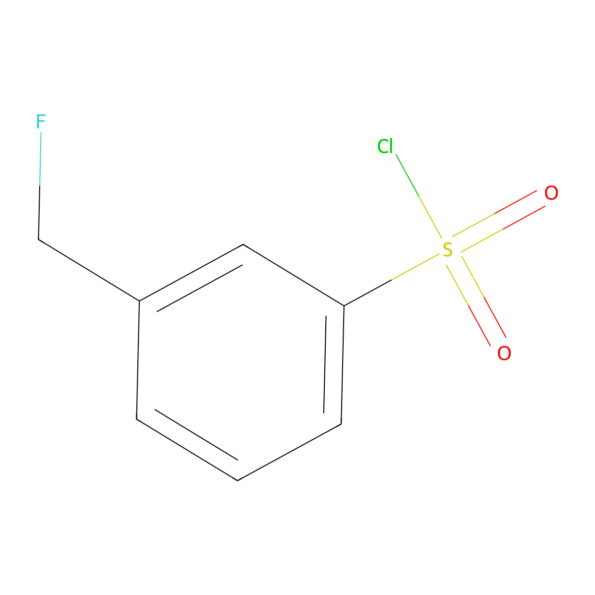 3-(Fluoromethyl)benzene-1-sulfonyl chloride molecular structure, CAS 1780731-91-0