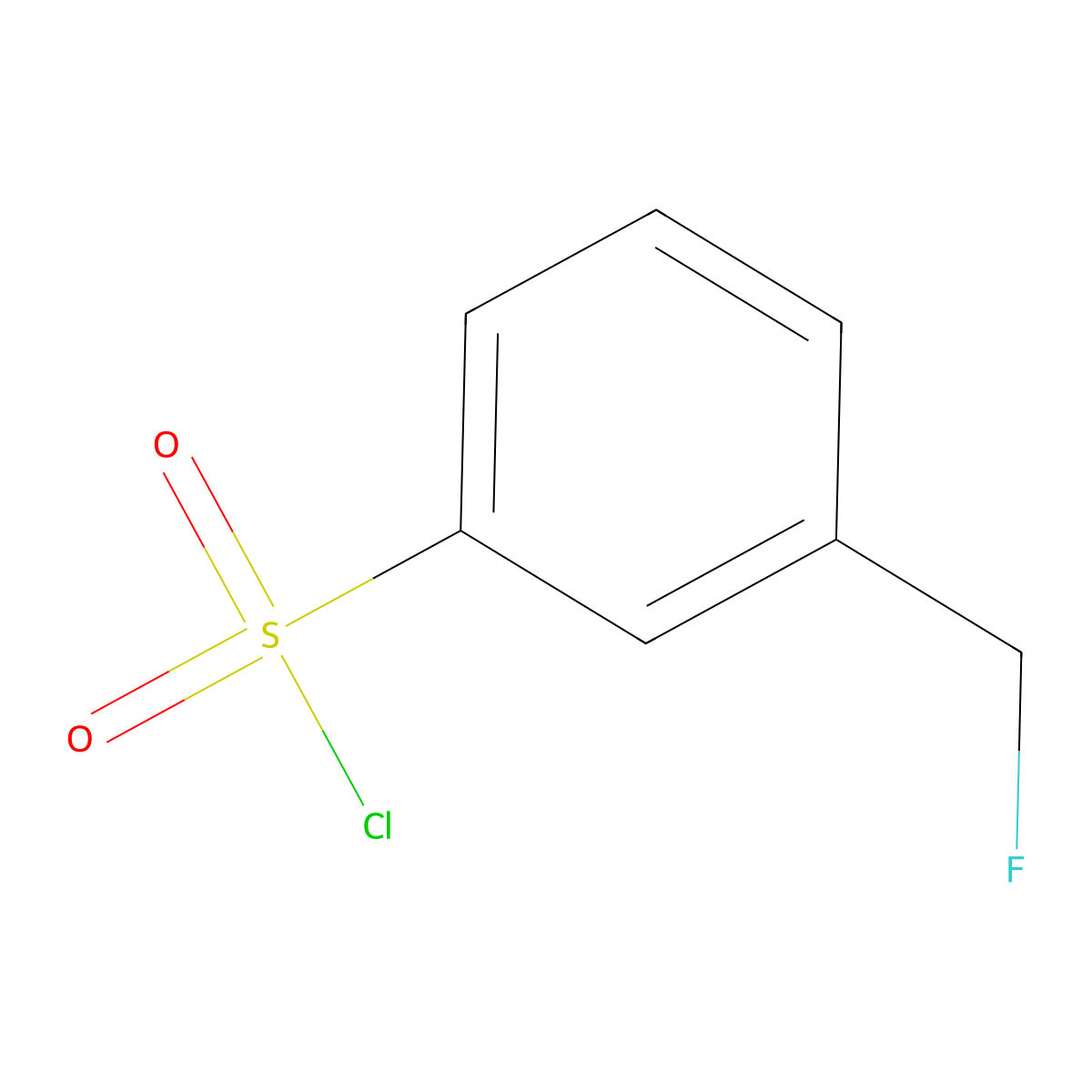 3-(Fluoromethyl)benzene-1-sulfonyl chloride molecular structure, CAS 1780731-91-0