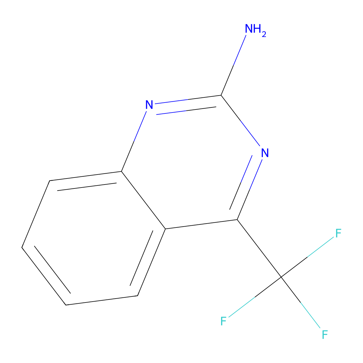 4-(Trifluoromethyl)quinazolin-2-amine molecular structure, CAS 1780734-37-3