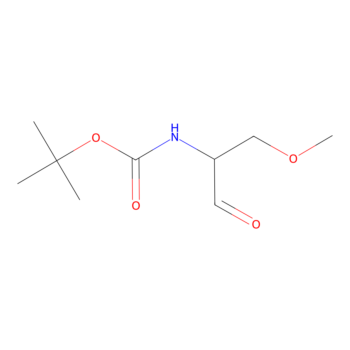 tert-butyl N-(1-methoxy-3-oxopropan-2-yl)carbamate molecular structure, CAS 1780737-91-8