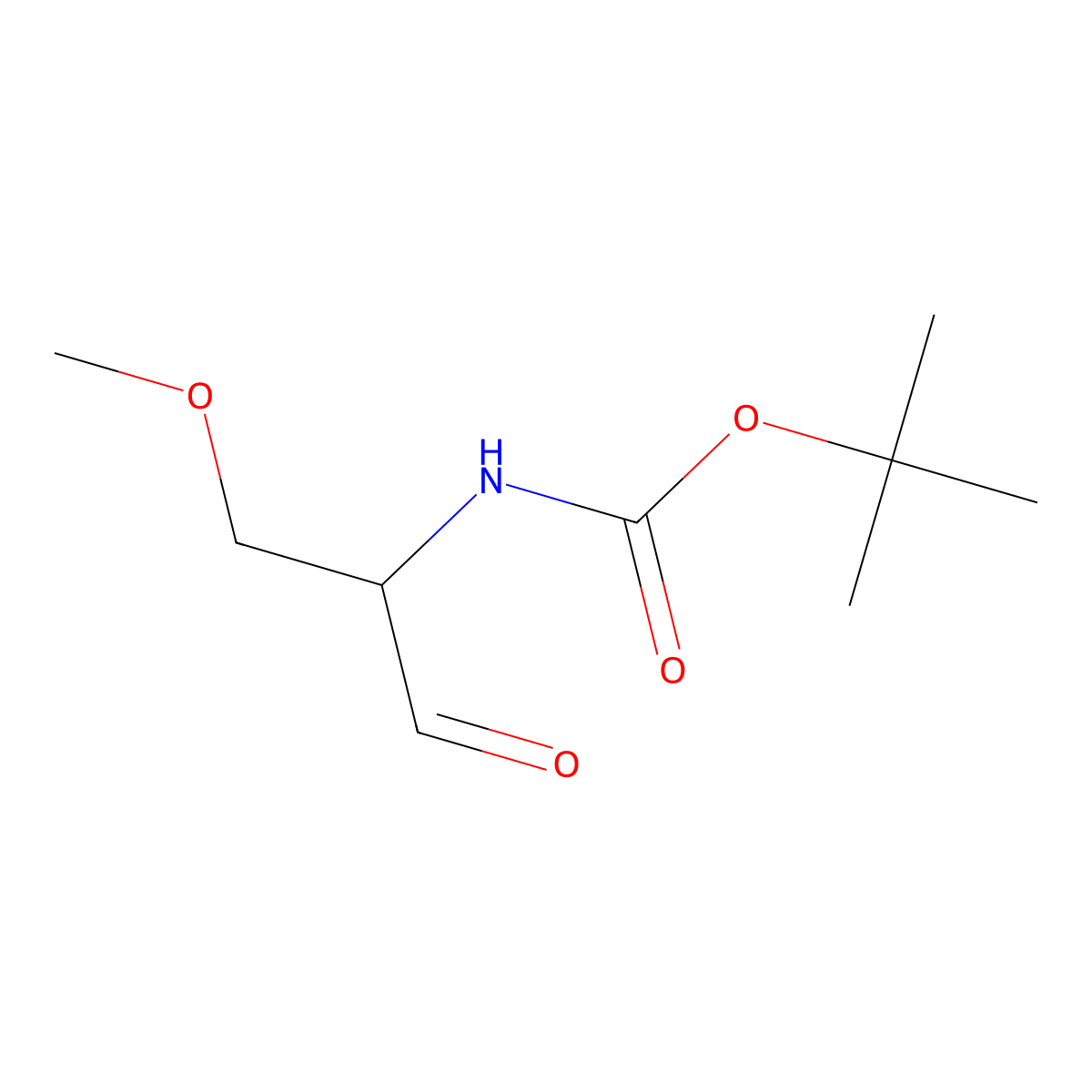 tert-butyl N-(1-methoxy-3-oxopropan-2-yl)carbamate molecular structure, CAS 1780737-91-8