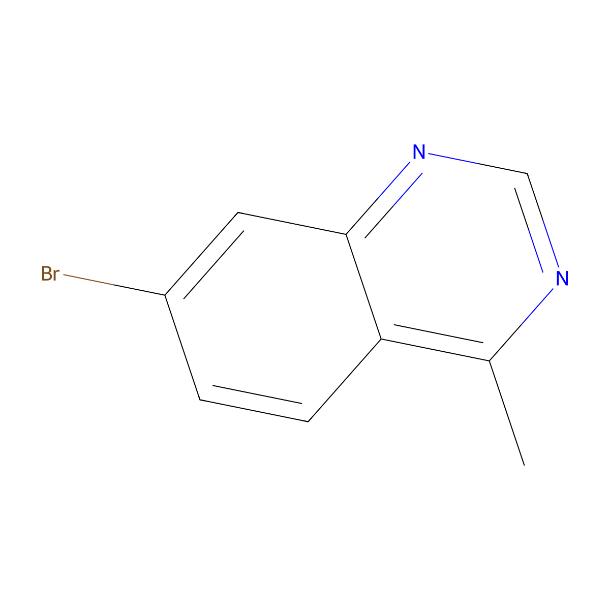 7-Bromo-4-methylquinazoline molecular structure, CAS 1780738-68-2