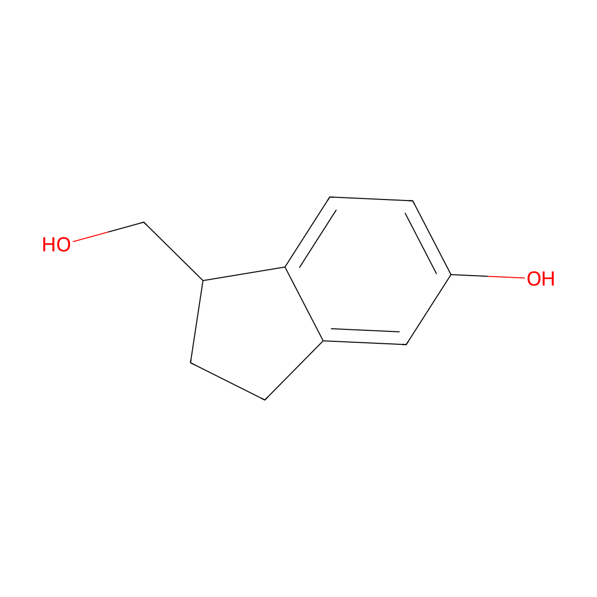 1-(Hydroxymethyl)indan-5-ol molecular structure, CAS 1780744-94-6