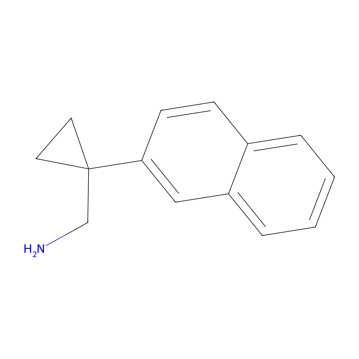 1-(2-Naphthyl)cyclopropanemethanamine molecular structure, CAS 1780749-51-0