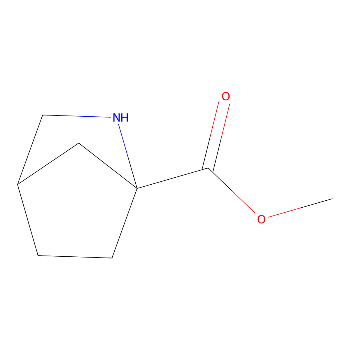 Methyl 2-azabicyclo[2.2.1]heptane-1-carboxylate molecular structure, CAS 1780751-52-1