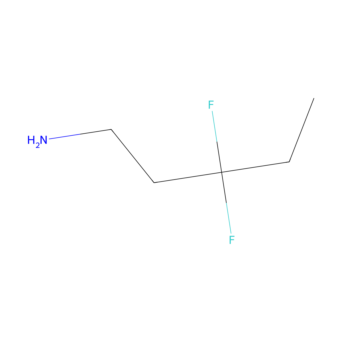 3,3-Difluoropentan-1-amine molecular structure, CAS 1780759-46-7