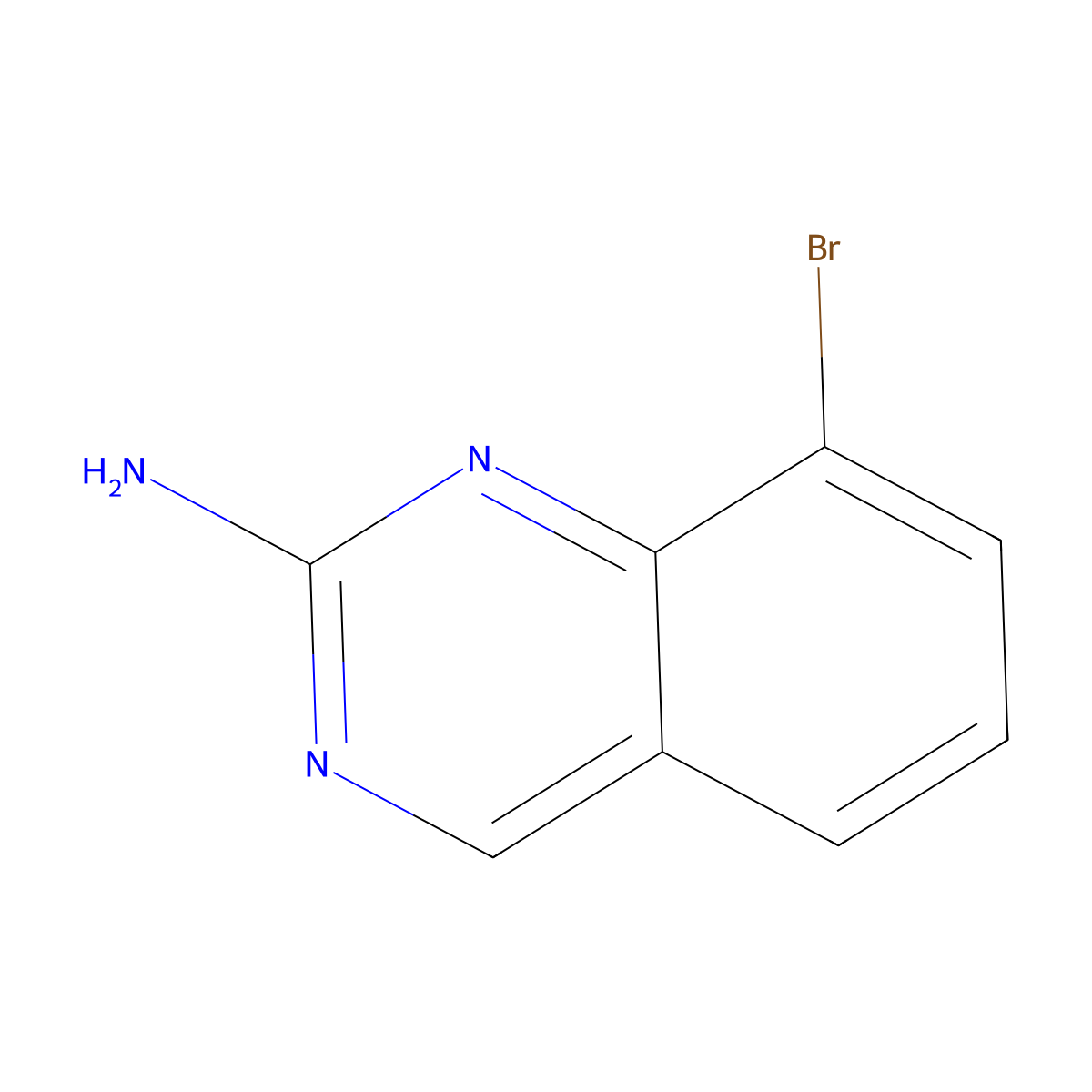 8-Bromoquinazolin-2-amine molecular structure, CAS 1780759-87-6