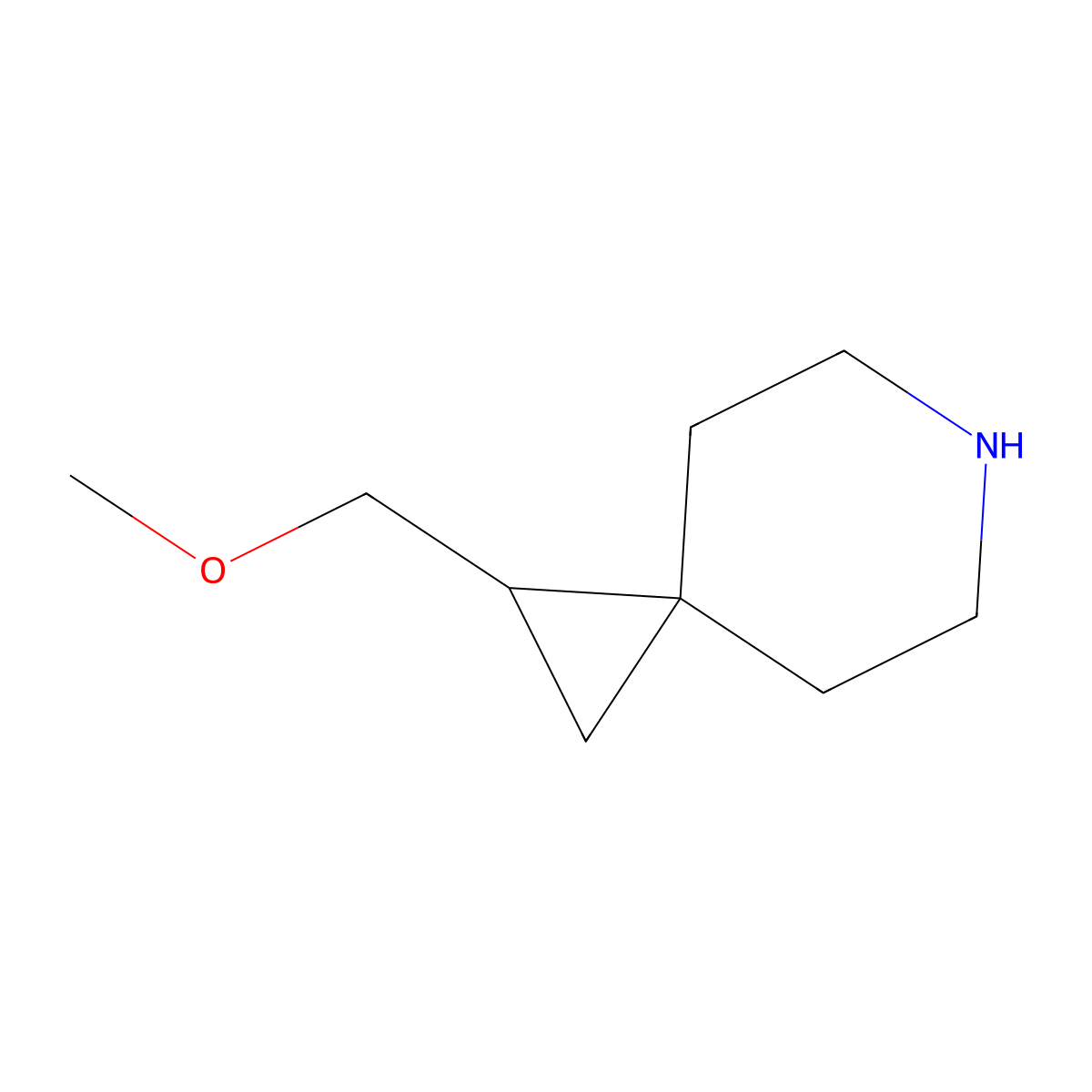 1-(Methoxymethyl)-6-azaspiro[2.5]octane molecular structure, CAS 1780764-46-6