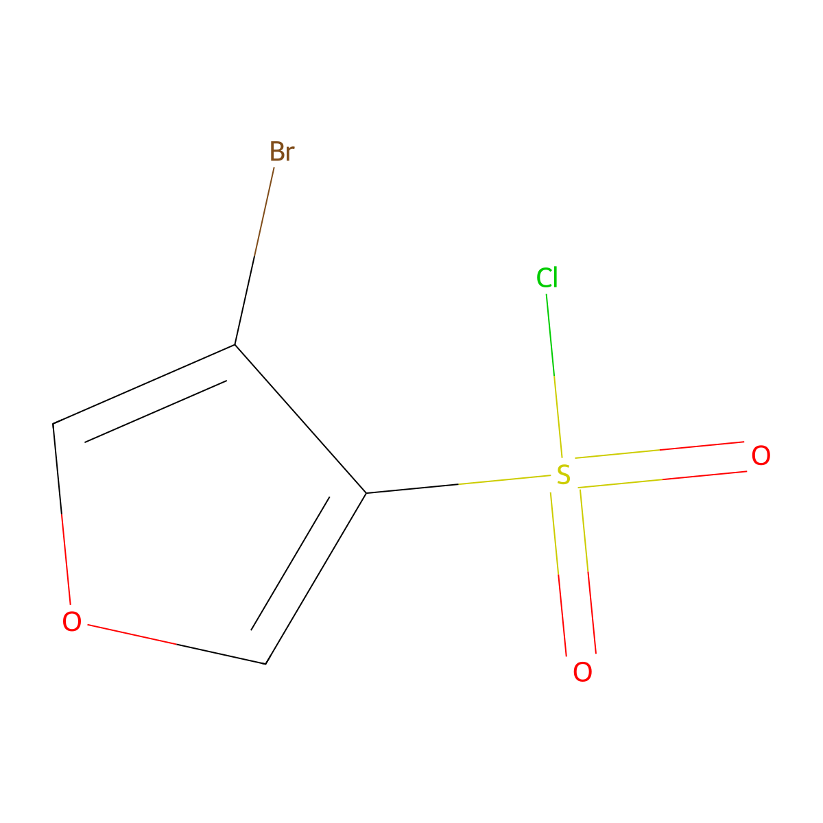 4-Bromofuran-3-sulfonyl chloride molecular structure, CAS 1780770-52-6