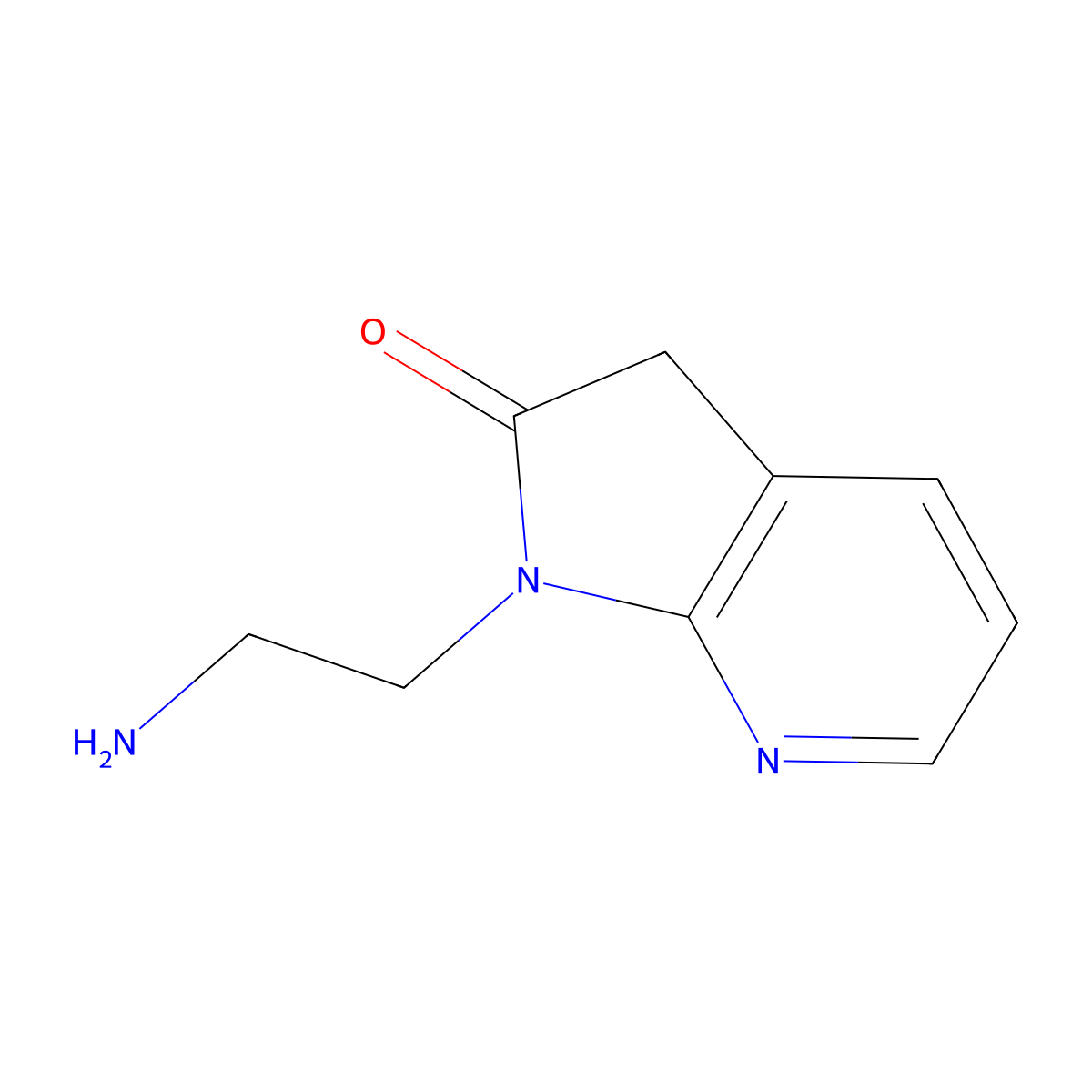 1-(2-aminoethyl)-3H-pyrrolo[2,3-b]pyridin-2-one molecular structure, CAS 1780770-98-0