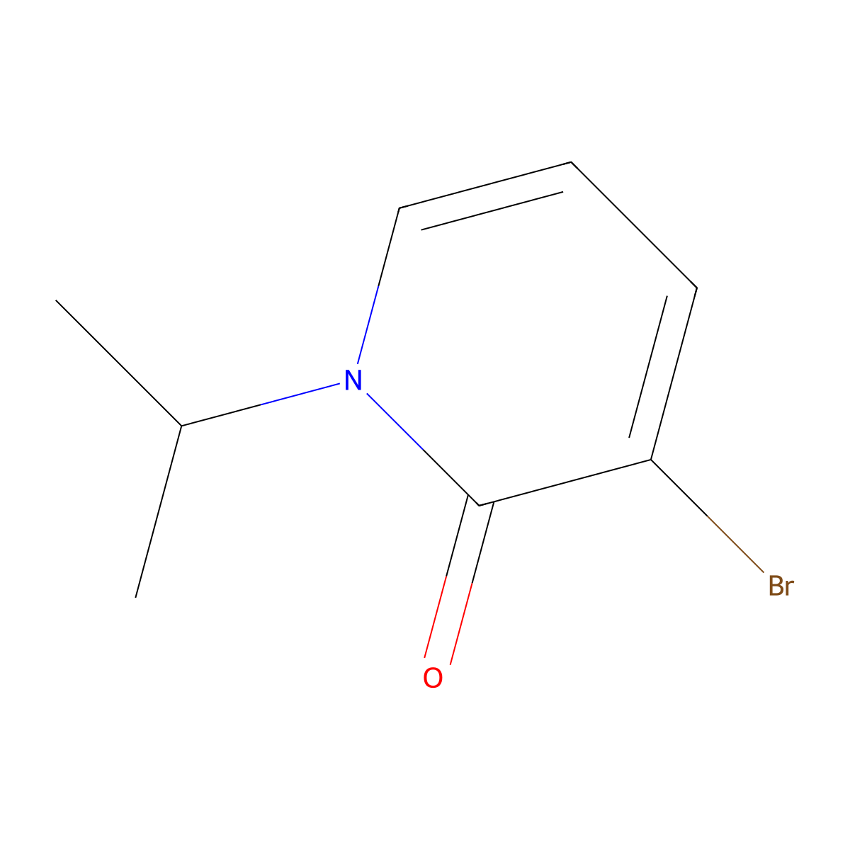3-Bromo-1-isopropylpyridin-2(1H)-one molecular structure, CAS 1780774-80-2