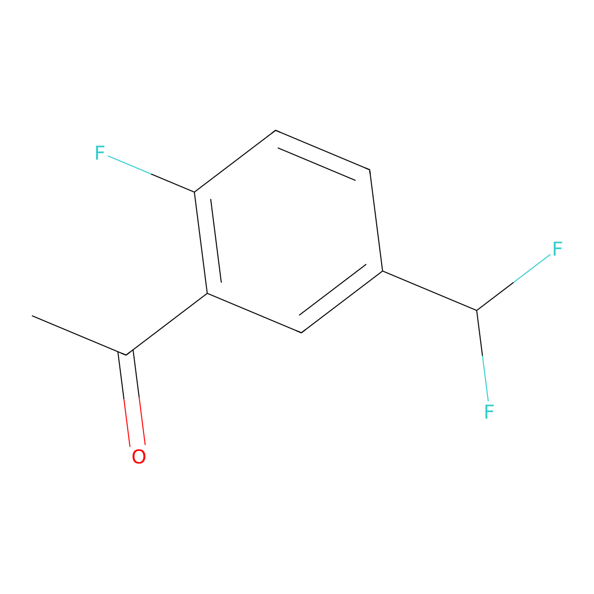 1-[5-(Difluoromethyl)-2-fluorophenyl]ethanone molecular structure, CAS 1780774-82-4