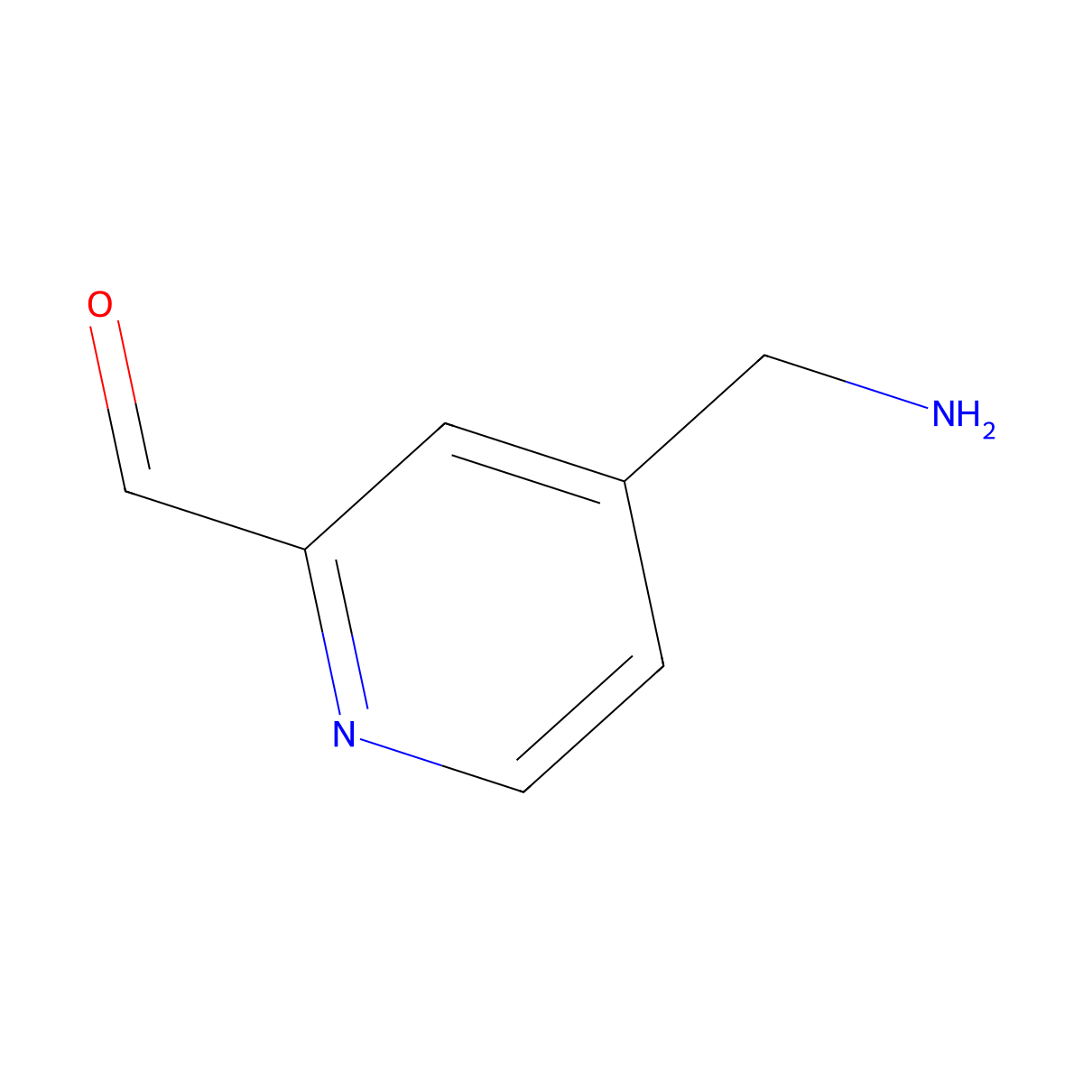 4-(Aminomethyl)pyridine-2-carbaldehyde molecular structure, CAS 1780775-93-0