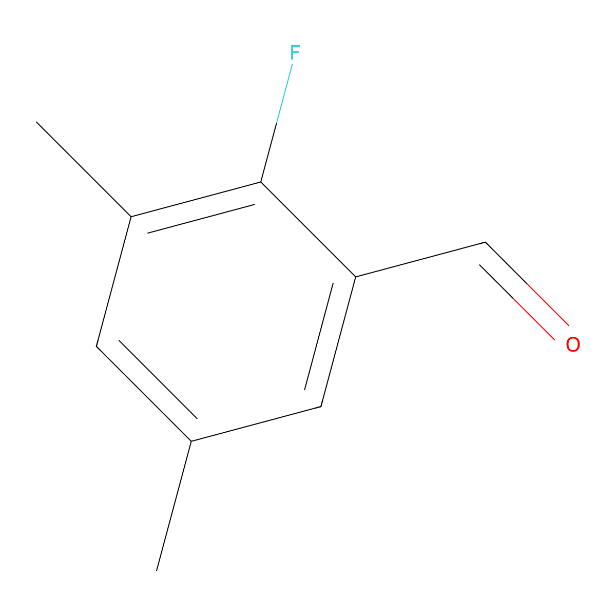 2-Fluoro-3,5-dimethylbenzaldehyde molecular structure, CAS 1780780-18-8