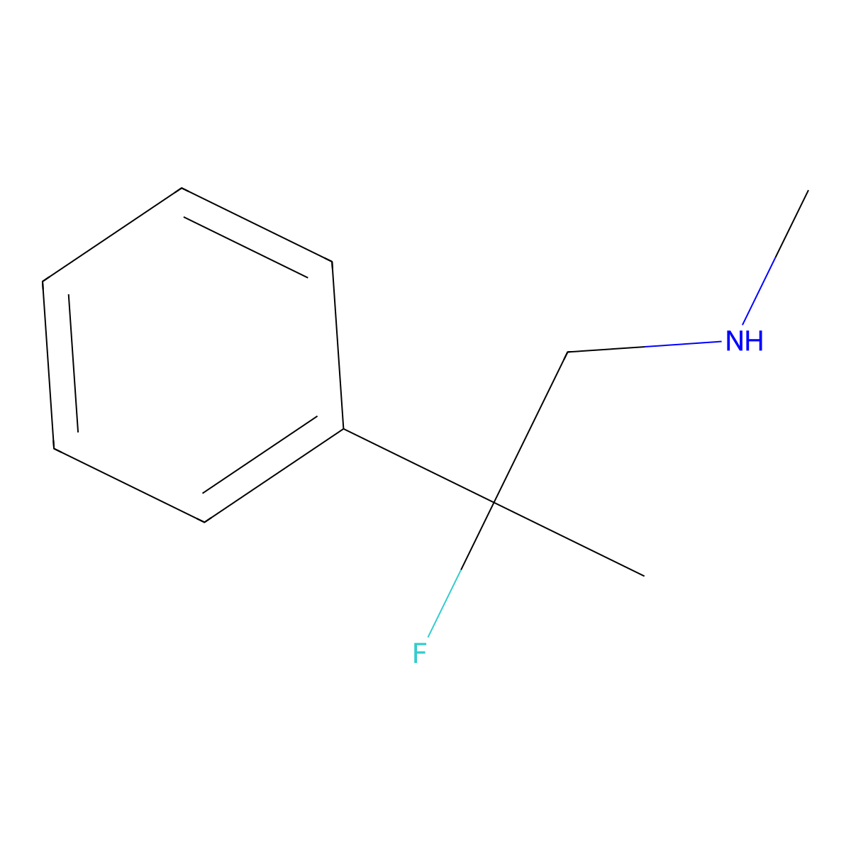 (2-Fluoro-2-phenylpropyl)(methyl)amine molecular structure, CAS 1780791-81-2