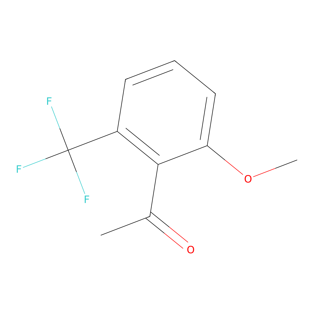 2'-Methoxy-6'-(trifluoromethyl)acetophenone molecular structure, CAS 1780795-29-0