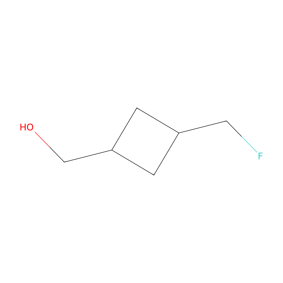 [3-(Fluoromethyl)cyclobutyl]methanol molecular structure, CAS 1780798-92-6