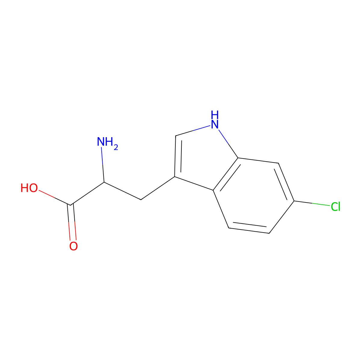 6-Chlorotryptophan molecular structure, CAS 17808-21-8