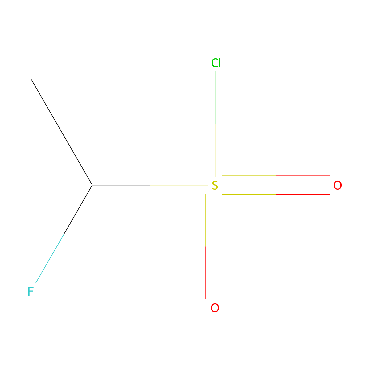 1-Fluoroethane-1-sulfonyl chloride molecular structure, CAS 1780810-78-7
