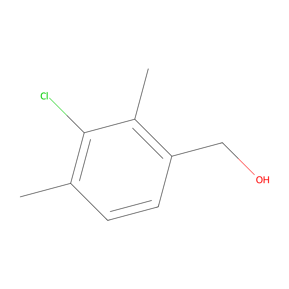 3-Chloro-2,4-dimethylbenzyl alcohol molecular structure, CAS 1780815-77-1
