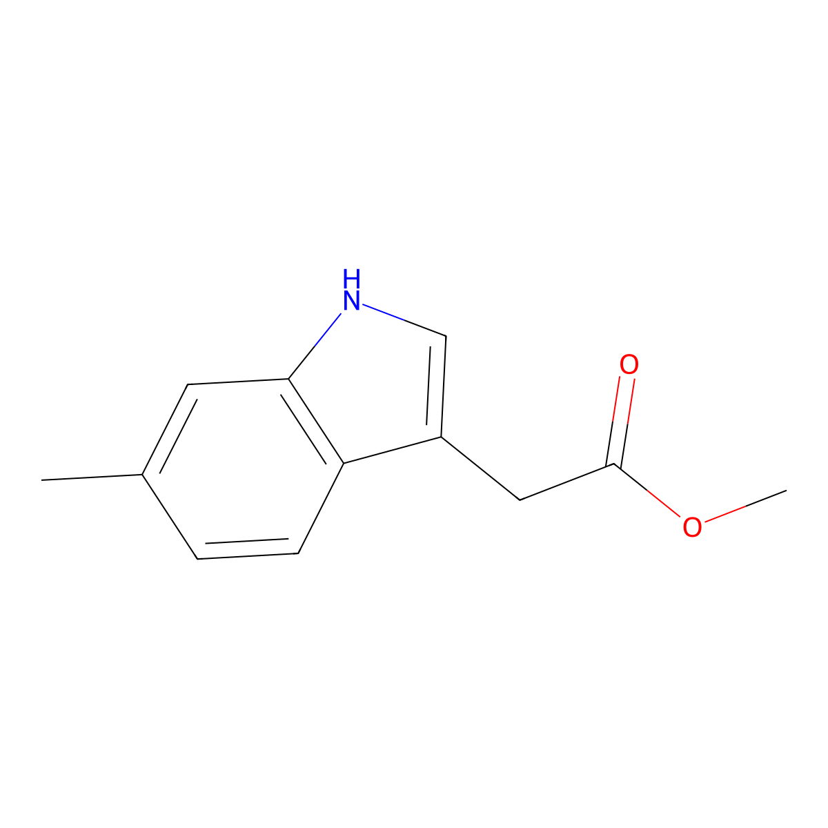 Methyl 6-Methylindole-3-acetate molecular structure, CAS 1780817-34-6