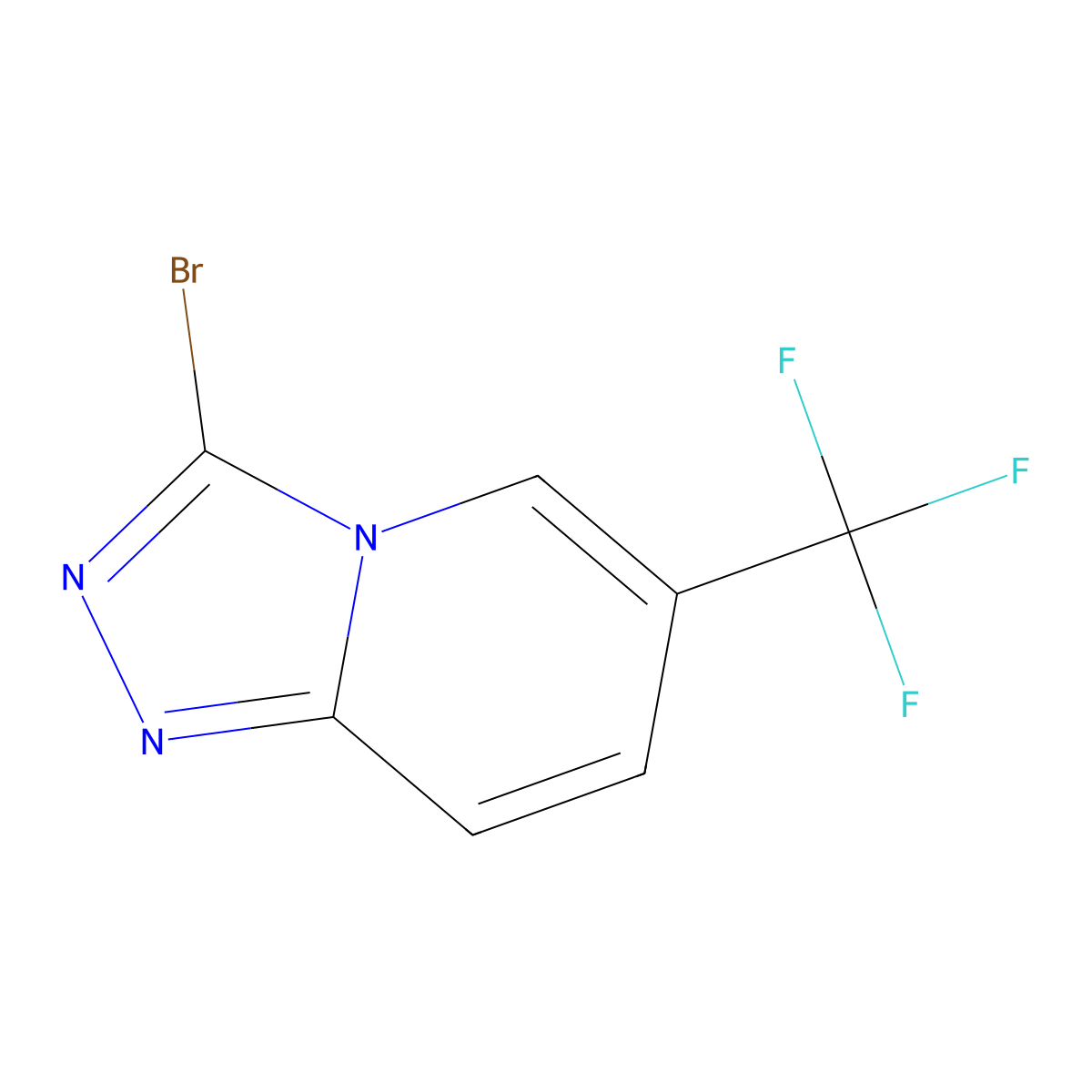 3-Bromo-6-(trifluoromethyl)-[1,2,4]triazolo[4,3-A]pyridine molecular structure, CAS 1780827-96-4