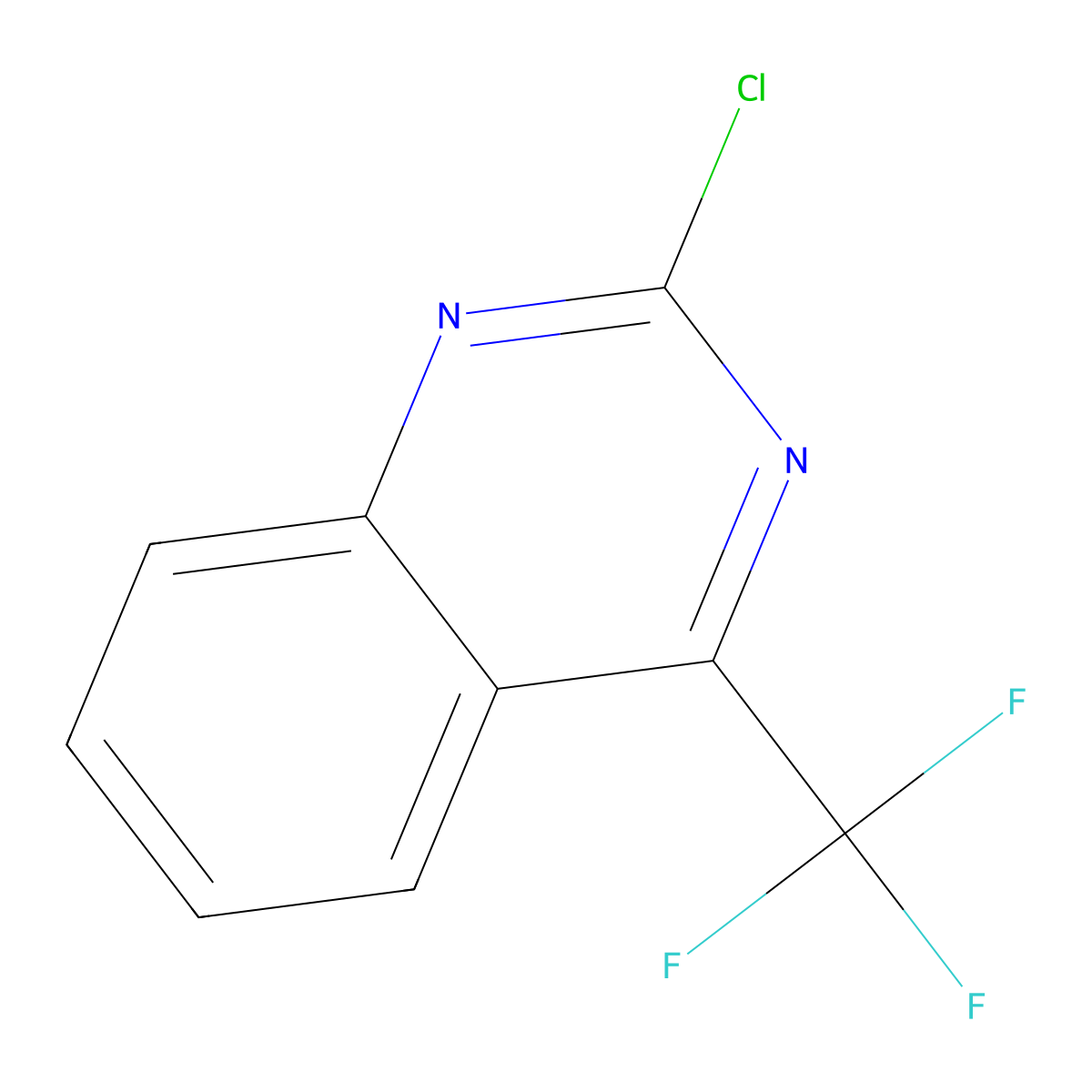 2-Chloro-4-(trifluoromethyl)quinazoline molecular structure, CAS 1780842-57-0