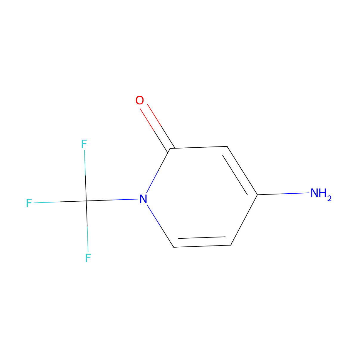 4-Amino-1-(trifluoromethyl)-1,2-dihydropyridin-2-one molecular structure, CAS 1780862-77-2